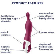 SATISFYER - AMAZING 1 ASPOT VIBRATOR BEERE SATISFYER VIBRATOR