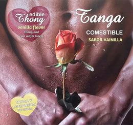 HOTFLOWERS - HERREN-TANGA + 2 VANILLE-WAFER-NIPPEL /es/pt/en/fr/it/ HOTFLOWERS