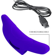 PRETTY LOVE - DELPHINI LEISTUNGSSTARKER DUNKELBLAUER FINGERSTIMULATOR PRETTY LOVE