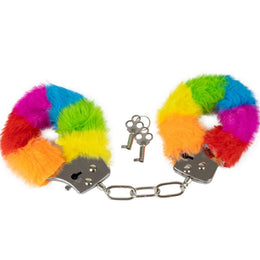 SPENCER & FLEETWOOD - HANDSCHELLEN AUS METALL MIT REGENBOGENGEFÜTTERT SPENCER & FLETWOOD