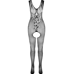 PASSION - BS098 WEISSER BODYSTOCKING, EINE GRÖSSE PASSION WOMAN BODYSTOCKINGS