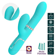 PRETTY LOVE - MULTIFUNKTIONS-G-SPOT-VIBRATOR AQUA GRÜN PRETTY LOVE FLIRTATION