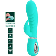 PRETTY LOVE - PRESCOTT MULTIFUNKTIONS-G-SPOT-VIBRATOR AQUA GREEN PRETTY LOVE FLIRTATION