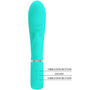 PRETTY LOVE - PRESCOTT MULTIFUNKTIONS-G-SPOT-VIBRATOR AQUA GREEN PRETTY LOVE FLIRTATION