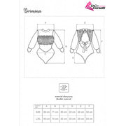 LIVCO CORSETTI FASHION - DRIMINA LC90690 MARINEBLAUER BODY S/M LIVCO CORSETTI BODIES