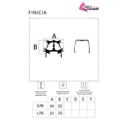 LIVCO CORSETTI FASHION - FINICIA LC90725 GARTERGÜRTEL SCHWARZ L/XL LIVCO CORSETTI ACCESORIES