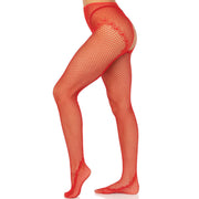 LEG AVENUE - NETZSTRÜMPFE MIT SCHRITTFREIEM STIEFEL ROT LEG AVENUE HOSIERY