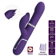 PRETTY LOVE - ZALIN RABBIT VIBRATOR PERLEN 4 IN 1 LILA PRETTY LOVE FLIRTATION