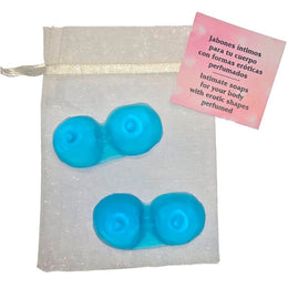 DIABLO PICANTE - 2 BRUSTFORM-PARFÜMIERTE SEIFEN BLAU DIABLO PICANTE