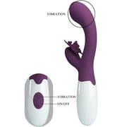 PRETTY LOVE - BUTTERFLY KISS RABBIT VIBRATOR & G-SPOT STIMULATOR LILA PRETTY LOVE FLIRTATION