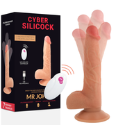 CYBER SILICOCK - FERNBEDIENUNG REALISTISCH MR JOHN 23.88 CM -O- 4.3 CM - ENGEFREUNDE.COM
