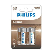 PHILIPS - ALKALINE BATTERIEN C LR14 BLISTER*2 PHILLIPS