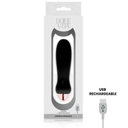 DOLCE VITA - AUFLADBARER VIBRATOR FÜNF SCHWARZ 7 GESCHWINDIGKEITEN DOLCE VITA