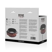 BEGME - RED EDITION PREMIUM VEGANES LEDERHALSBAND MIT NEOPRENFUTTER BEGME RED EDITION