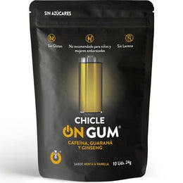 WUG GUM - ON CAFFEINE, GINSENG AND GUARANA GUM 10 UNITS WUG GUM