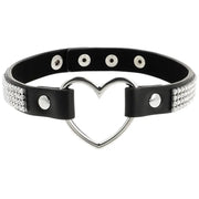 COQUETTE CHIC DESIRE - VEGANES LEDER-HALSBAND MIT HERZ COQUETTE ACCESSORIES