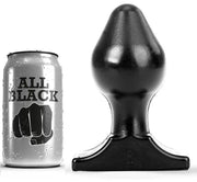 ALL BLACK - ANALPLUG 16X8 CM - ENGEFREUNDE.COM