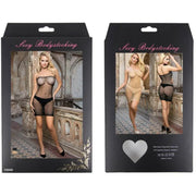 QUEEN LINGERIE - NETZKÖRPERKLEID MIT DIAMANTEN S/L QUEEN LINGERIE