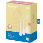 SATISFYER - YONI POWER 1 TRAININGSSET WEISS SATISFYER BALLS