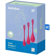 SATISFYER - YONI POWER 1 TRAININGSSET ROT SATISFYER BALLS