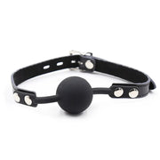 OHMAMA FETISH - SILIKON-BALLGAG MIT LEDERGÜRTEL (VORHÄNGESCHLOSS INKLUSIVE) OHMAMA FETISH