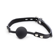 OHMAMA FETISH - SILIKON-BALLGAG MIT LEDERGÜRTEL (VORHÄNGESCHLOSS INKLUSIVE) OHMAMA FETISH