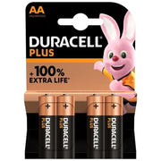 DURACELL - PLUS POWER 100 ALKALINE BATTERIE AA LR6 4 EINHEIT DURACELL