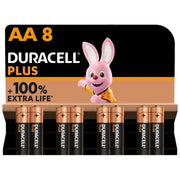 DURACELL - PLUS POWER 100 ALKALINE BATTERIE AA LR6 8 EINHEIT DURACELL