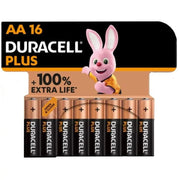 DURACELL - PLUS POWER 100 ALKALINE BATTERIE AA LR6 16 EINHEIT DURACELL