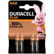 DURACELL - PLUS POWER 100 ALKALINE BATTERIE AAA LR03 4 EINHEIT DURACELL