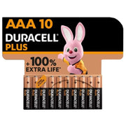 DURACELL - PLUS POWER 100 ALKALINE BATTERIE AAA LR03 10 EINHEIT DURACELL