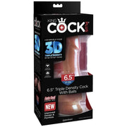 KING COCK - PLUS 3D DILDO MIT EIER 17 CM KING COCK PLUS