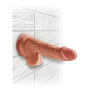 KING COCK - PLUS 3D DILDO MIT EIER 17 CM KING COCK PLUS