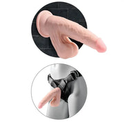 KING COCK - PLUS 3D DILDO SWINGING BALLS 12.7 CM KING COCK PLUS