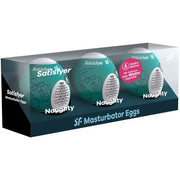 SATISFYER - 3 MASTURBATOR EIER NAUGHTY SATISFYER EGGS