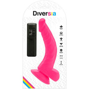 DIVERSIA - FLEXIBLER VIBRIERENDER DILDO ROSA 21.5 CM -O- 4.5 CM DIVERSIA