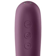 SATISFYER - DUAL KISS AIR PULSE VIBRATOR WEINROT - ENGEFREUNDE.COM