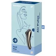 SATISFYER - DUAL KISS AIR PULSE VIBRATOR SCHWARZ - ENGEFREUNDE.COM