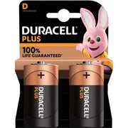 DURACELL - PLUS POWER 100 ALKALINE BATTERIE D LR20 2 EINHEITEN DURACELL