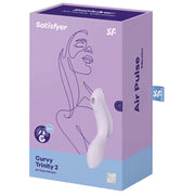 SATISFYER - CURVY TRINITY 2 AIR PULSE VIBRATOR LILA SATISFYER AIR PULSE