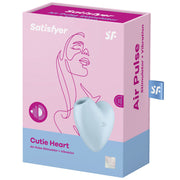 SATISFYER - CUTIE HEART AIR PULSE STIMULATOR & VIBRATOR ROSA SATISFYER AIR PULSE