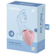 SATISFYER - CUTIE HEART AIR PULSE STIMULATOR & VIBRATOR ROSA SATISFYER AIR PULSE