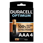 DURACELL - OPTIMUM 200 ALKALINE BATTERIE AAA LR03 4 EINHEIT DURACELL