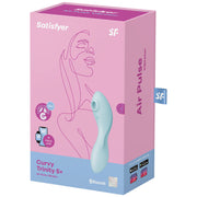 SATISFYER - CURVY TRINITY 5 AIR PULSE STIMULATOR & VIBRATOR APP BLAU SATISFYER CONNECT