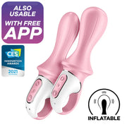 SATISFYER - AIR PUMP BOOTY 5+ AUFBLASBARER ANALVIBRATOR ROSA - ENGEFREUNDE.COM