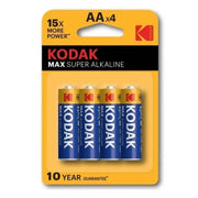 KODAK - MAX ALKALINE BATTERIE AA LR6 BLISTER * 4 - ENGEFREUNDE.COM