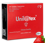 UNILATEX - RED / STRAWBERRY PRESERVATIVES 144 EINHEITEN UNILATEX