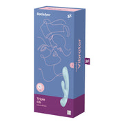 SATISFYER - TRIPLE OH HYBRID VIBRATION BLAU SATISFYER VIBRATOR