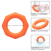 CALEXOTICS - ALPHA SEXAGON RING ORANGE - ENGEFREUNDE.COM