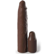 FANTASY X- TENSIONS - PIPEDREAMS SLEEVE 22,86 CM + 7,62 CM PLUG BROWN FANTASY X-TENSIONS
